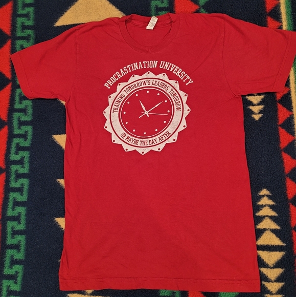 Procrastination University t-shirt - Picture 1 of 5